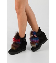 sneakersy z futerkiem